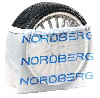 Пакеты для шин ПНД 110х110см 18мкм белый с логотипом NORDBERG (100 шт)