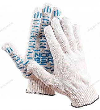 Перчатки с пвх покрытием белые Nordberg 5 пар NCG610150.5