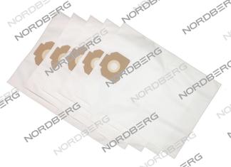 Комплект синтетических мешков Nordberg 5шт для нижней камеры пылесоса NV34 450х600 NV34#DUSTBAG_B