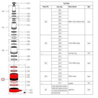 ������� ������� ������������� � ����� (Outer Sleeve assy) S50-3J